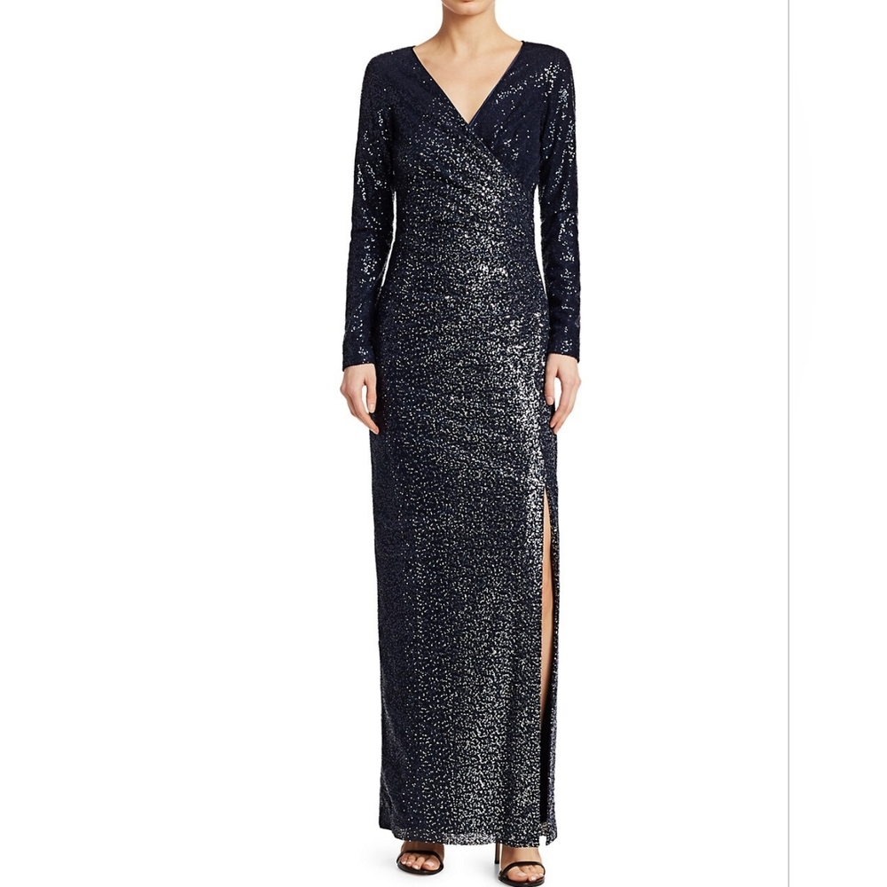 Teri Jon sequins evening dress